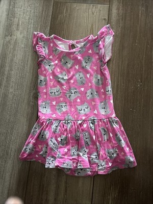 Little Bum Bums 18-24 Romper Dress Cat Print