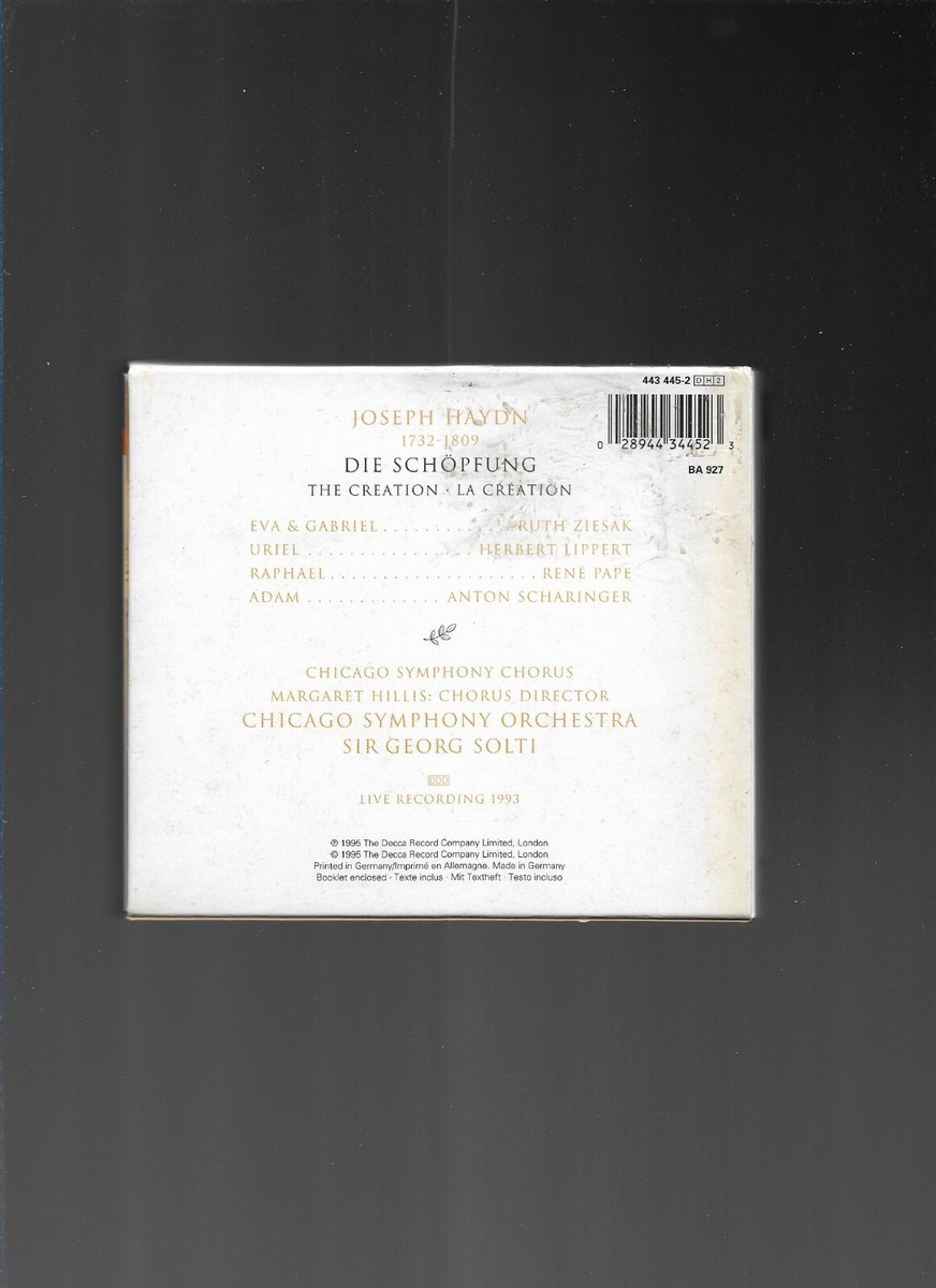 Haydn: Die Schopfung Creation, Chicago Symphony, Sir George