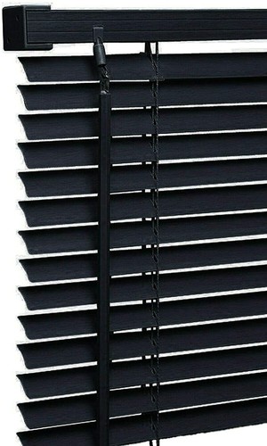 Persianas PVC/madera madera efecto grano ventana veneciana oficina hogar fácil ajuste - Imagen 20 de 72