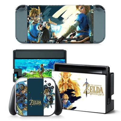 Nintendo Switch Console Joy-Con Dock Skin Set Zelda Breath of