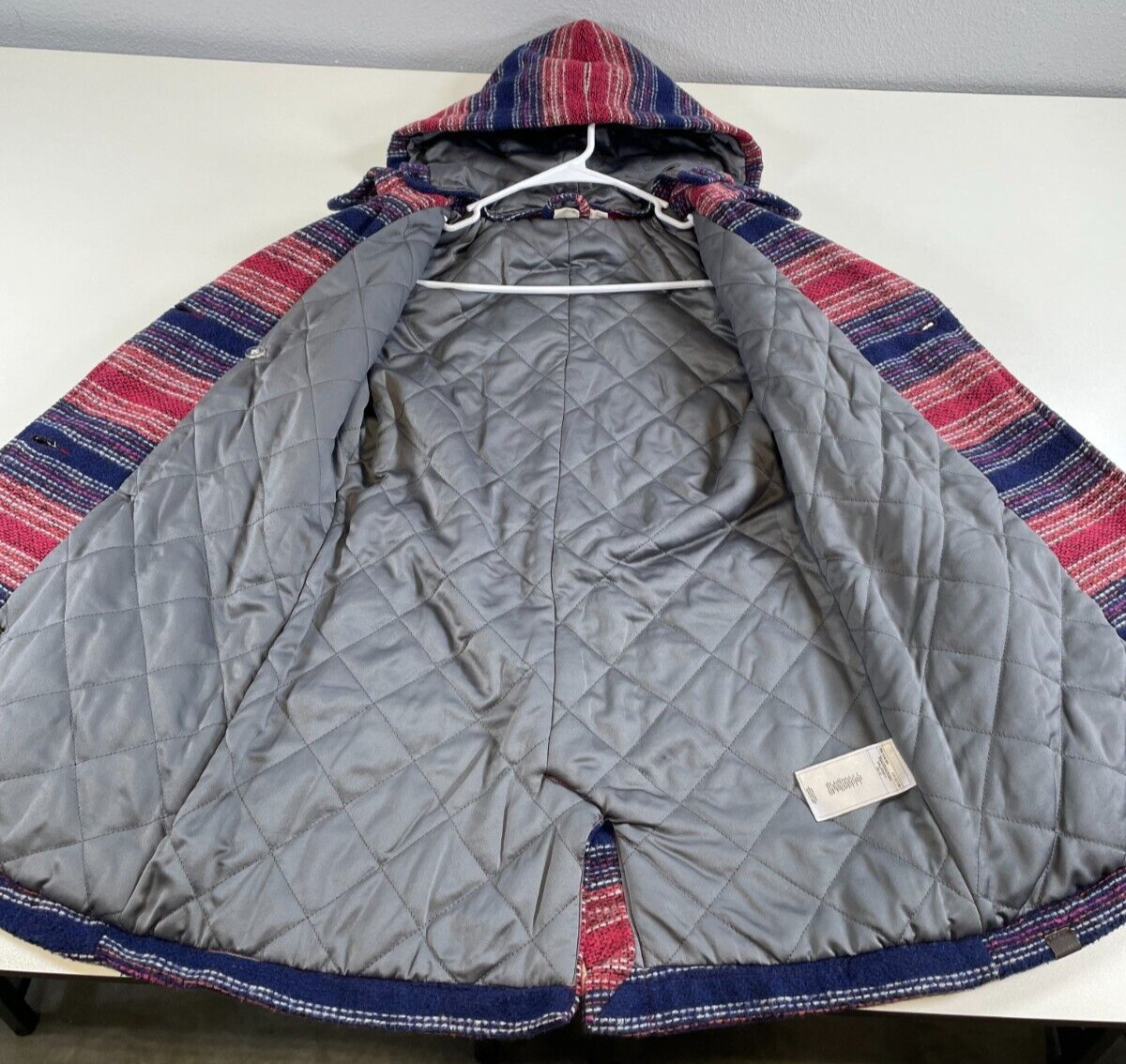 Roxy Womens Multicolor Button Up Coat Jacket Hood… - image 10