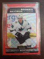 2021-22 Jasper Weatherby Red Surge Marquee Rookies O-Pee-Chee Platinum Hockey...
