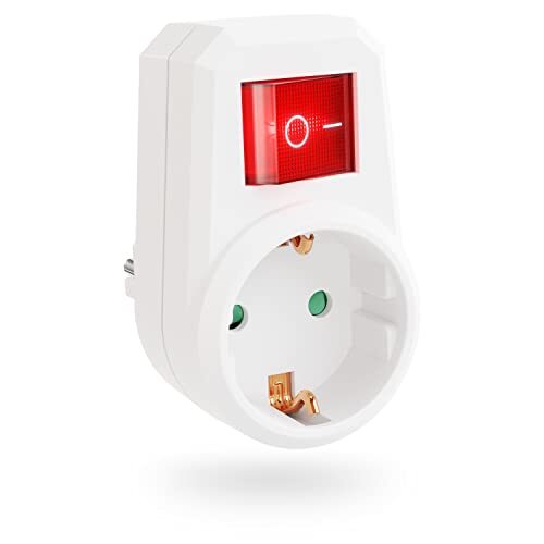 ABSINA Presa con interruttore - presa interruttore a 2 poli - presa (A7Z)