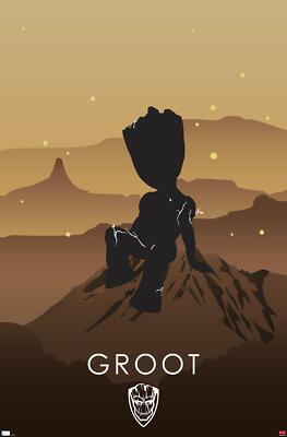 Marvel Heroic Silhouette - Groot - Poster