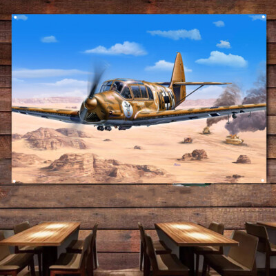 Bf 108 Taifun Fighter Art Posters Aviation Banner Flag Wall Decor Retro Artwork