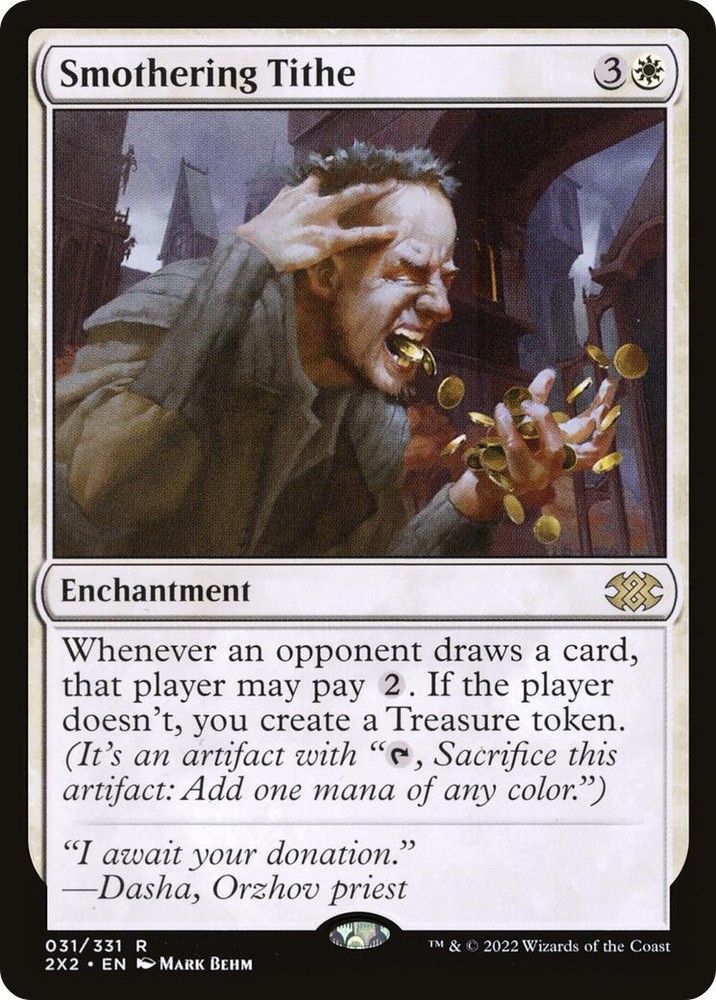 Smothering Tithe Double Masters 2022 Regular Edition MTG Card  