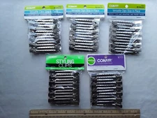 60 Conair Styling Clips Metal Sectioning section Secure Style in 5 packs New #B