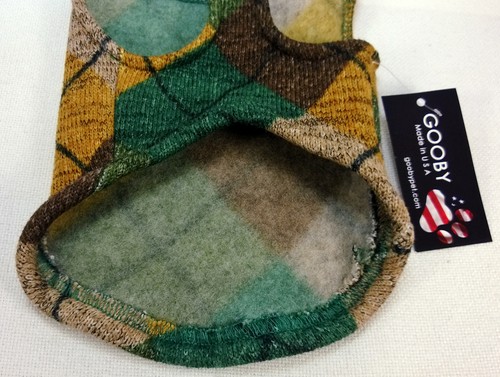 Gooby Small Breed Dog Puppy Cat Argyle Sweater or Winter Deer Hoodie XS S M L - Picture 11 of 28