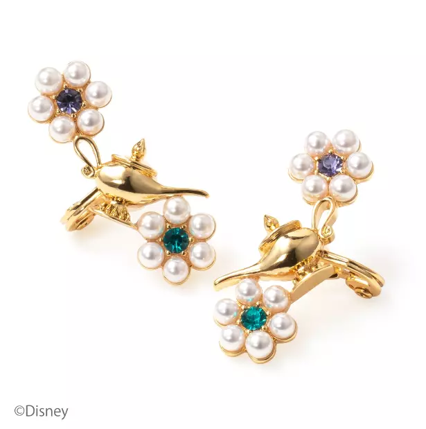 Princess jasmine clip shop on earrings
