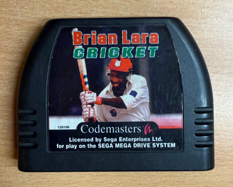 BRIAN LARA CRICKET - Sega Mega Drive / Sega Mega Drive II game **FREE POST AUS**