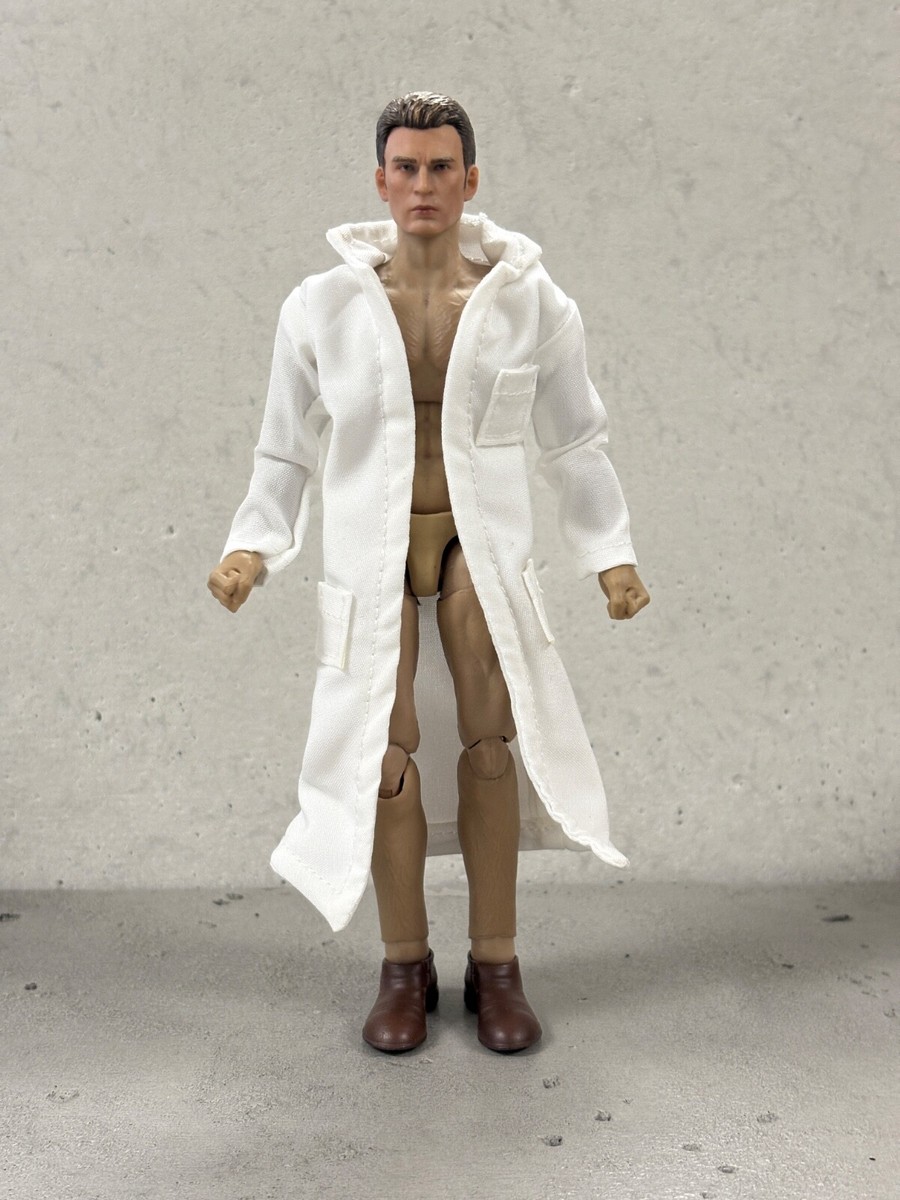 SU-RG-LBC-WH: 1/12 White Wired Lab Coat for 6