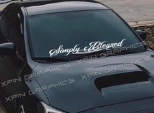 Simply Blessed Windshield Banner Decal Sticker Christian Jesus Fits Car Truck Simply Blessed Windshield Banner Decal Sticker Christian Jesus Fits Car Truck