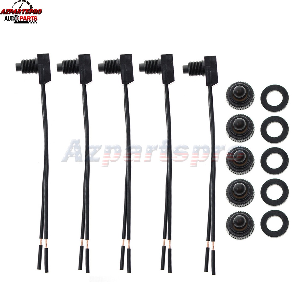 Push Button Switches 5-Pack 12V Waterproof - On/Off Switches With 4 ...