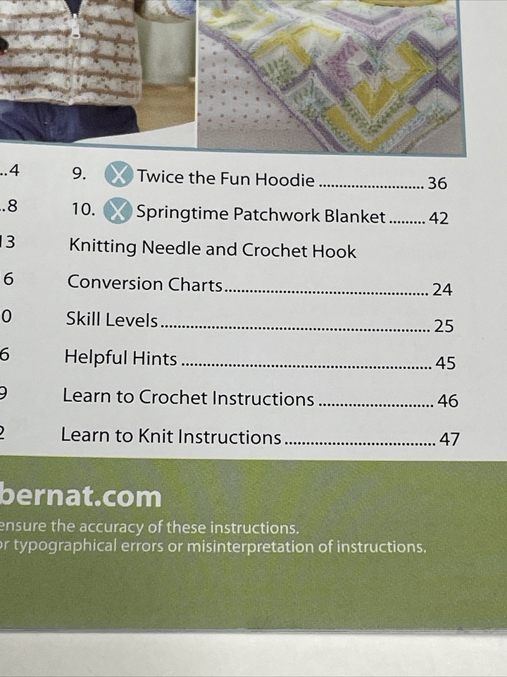 Bernat Baby Jacquards Hooray For Stripes Clothes Blanket Knit & Crochet