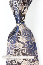 New Classic Paisley Brown Black JACQUARD WOVEN 100 Silk Men's Necktie Tie