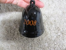 Harley-Davidson 2008 Black Ceramic Bell With Logo