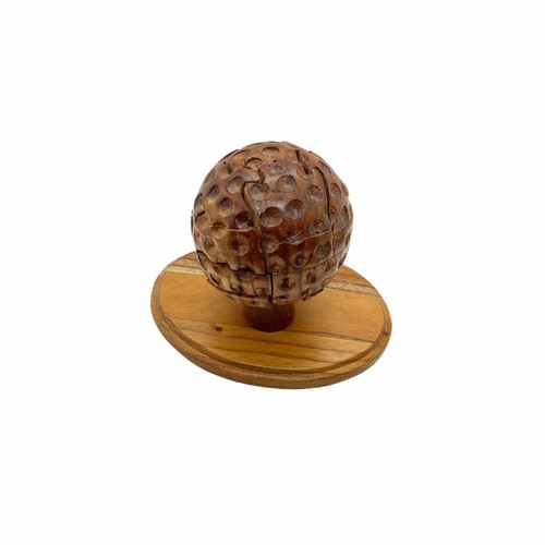 Golf Ball Puzzle Wooden Desktop Novelty Brain Teaser 3D Fun Boredom Buster - Picture 6 of 8