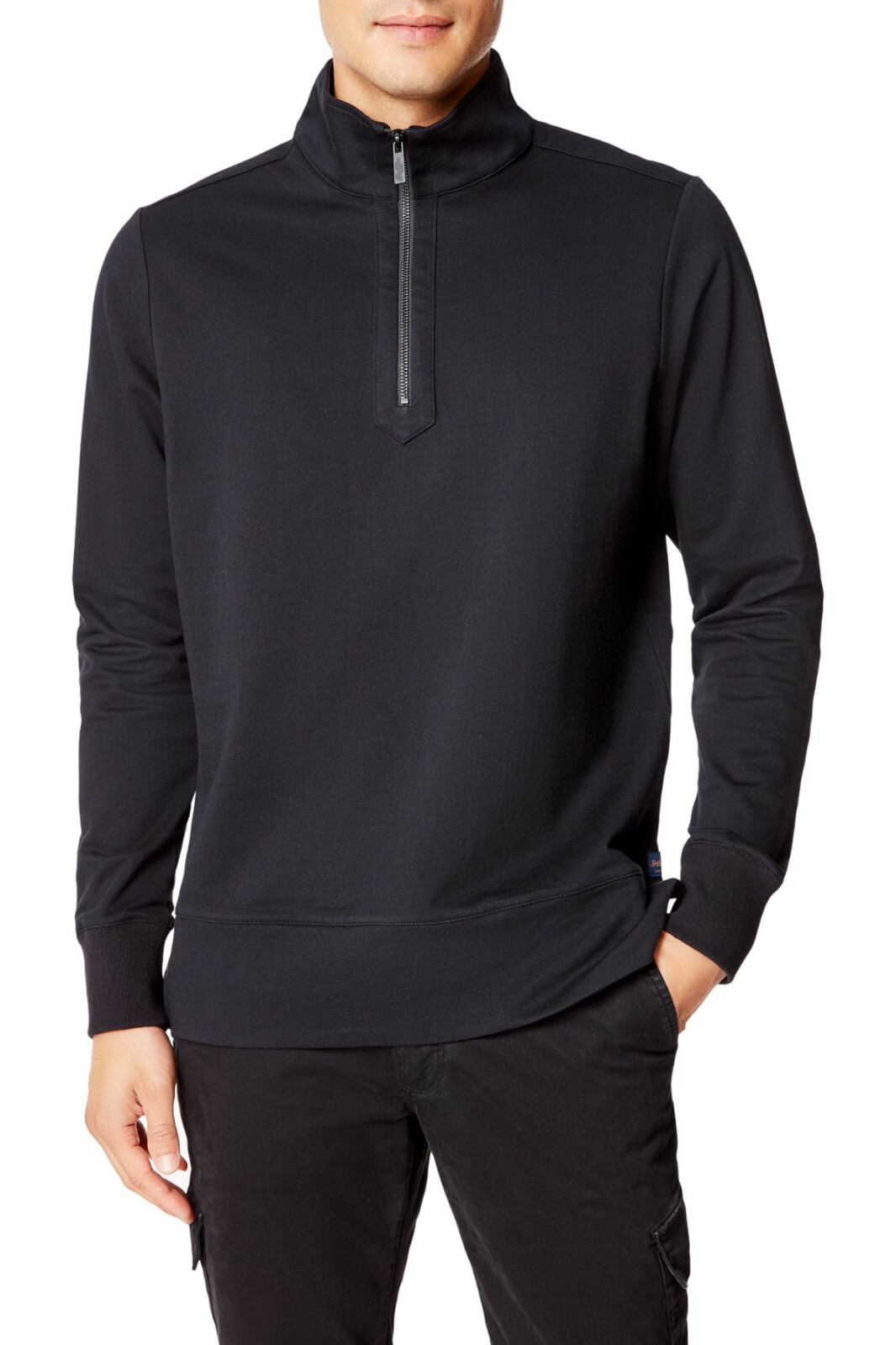 168 долларов США, хлопковый пуловер на молнии Good Man Brand Pro Slim Fit, SKY CAPTAIN, РАЗМЕР S