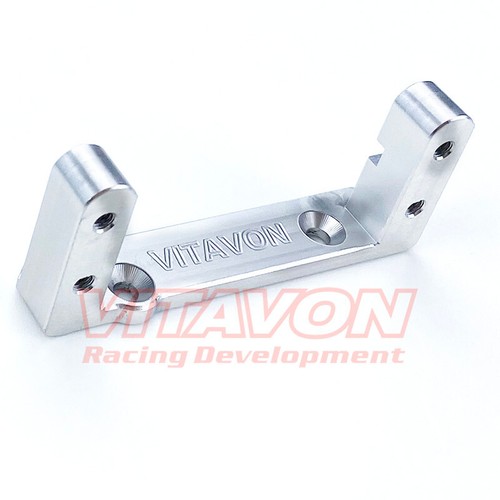 VITAVON CNC Alu 2-Speed Trans Case Brac S Motor Mount for Axial SCX6 1/6 silver - Picture 2 of 4