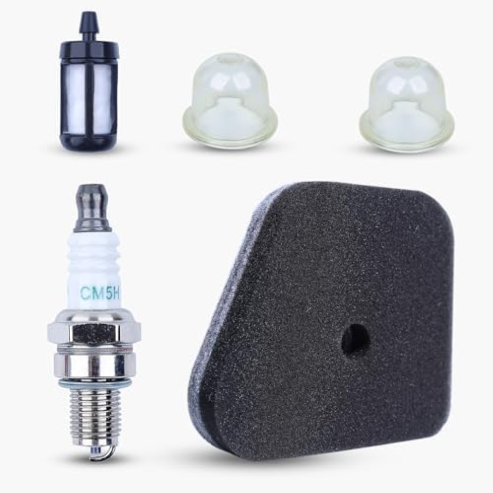 HAISHINE Filtro Carburante Candela accensione 2pc Primer Bulb per STIHL FS90 FS9