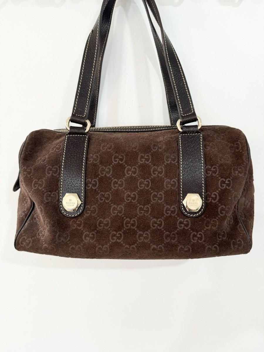 vintage brown suede gucci bag | eBay display picture 1
