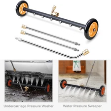 24" Pressure Washer Water Broom Undercarriage Cleaner Driveway Surface Cleaner