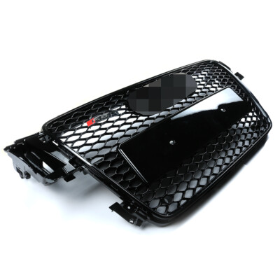 Front Mesh RS5 Style Bumper Hood Hex Grille Black For 2008-2012 Audi A5/S5 B8 8T