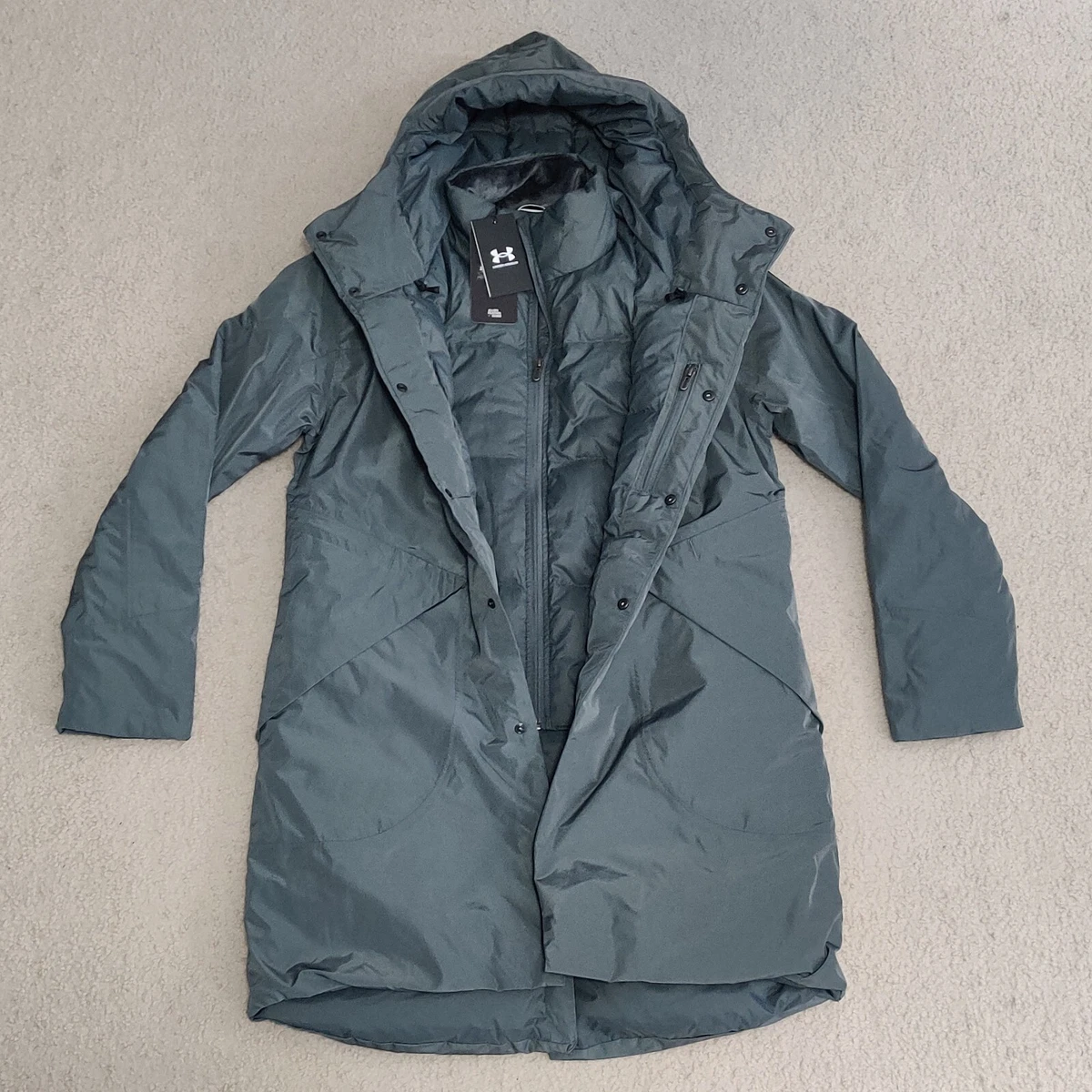 Under Armour Women s UA 700 Filled Down ColdGear Parka Gray Medium 1342798 012