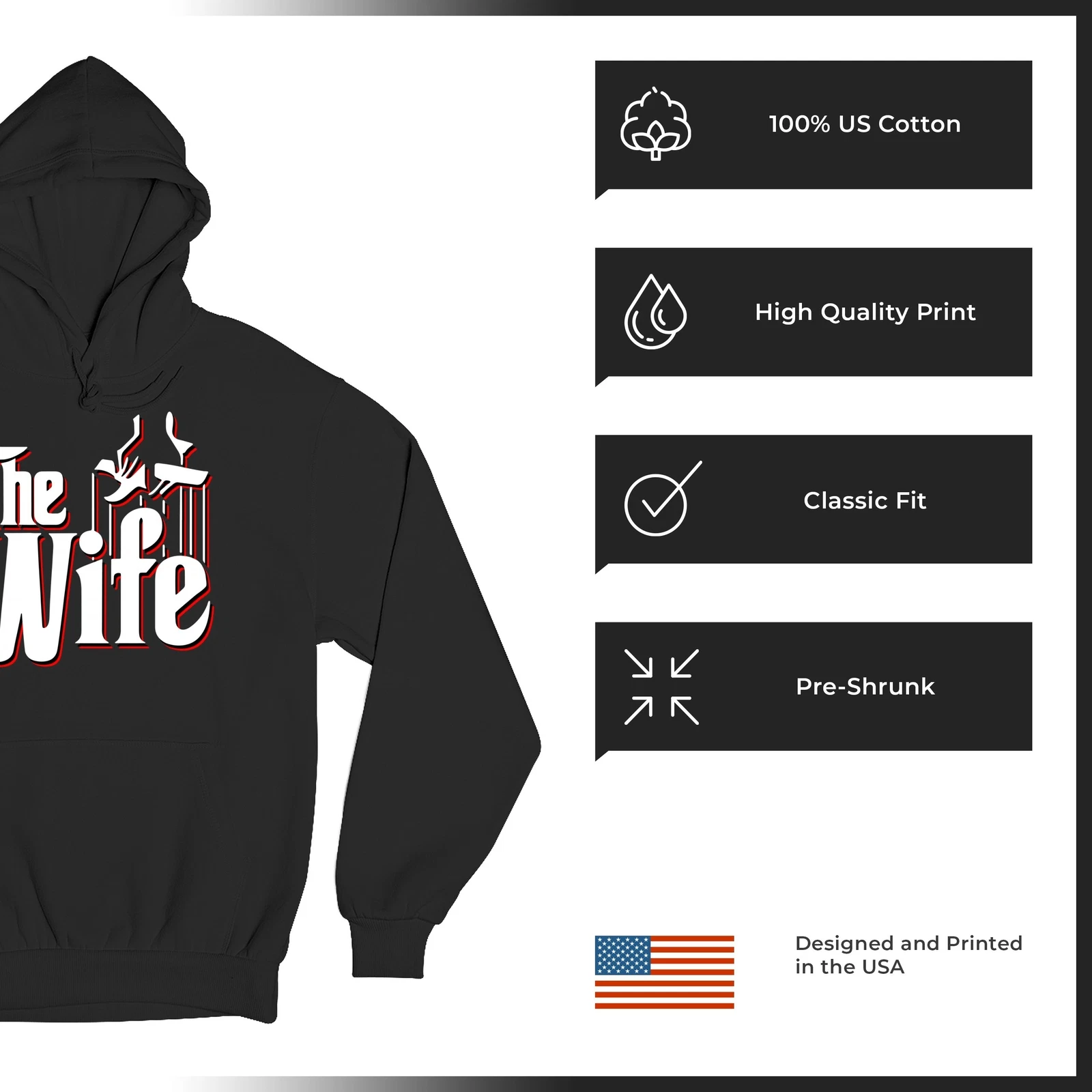 Felpa con cappuccio divertente matrimonio San Valentino festa della mamma