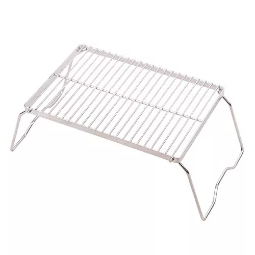 Campfire Grill 304 Stainless Steel Grate Folding Camping Grill Heavy Duty wit...