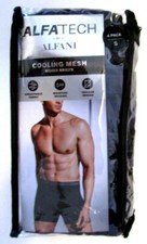 Alfani Alfatech Men's 4 Pack Boxer Briefs, New Underwear Cooling Mesh Trunks S
