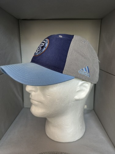 New York City Football Club MLS Soccer Adjustable Cap Hat Dark Blue Gray - Picture 2 of 7