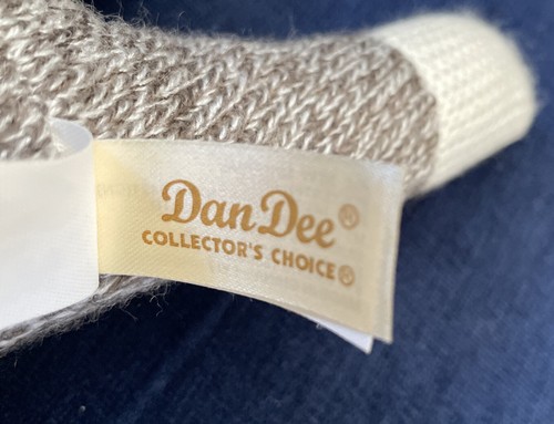 Dan Dee Brown Sock Monkey 9 1/2" Black and Red Striped Sweater w Heart - Picture 4 of 4
