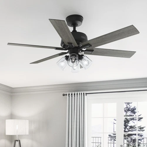 Hunter 52 inch Fonthill ENERGY STAR® HunterExpress Matte Black Ceiling Fan - Picture 2 of 19