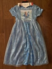 DISNEY'S FROZEN 2 ELSA Girls Blue Fantasy Gown Size 4 T