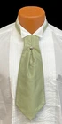 Green Cravat with Tie Pin Pre-Tied Ascot Necktie Victorian Costume Formal