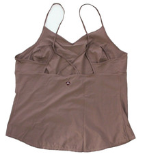 prAna Arctic Air Strappy Back Tank Top Size L Weathered Wood Brown NEW