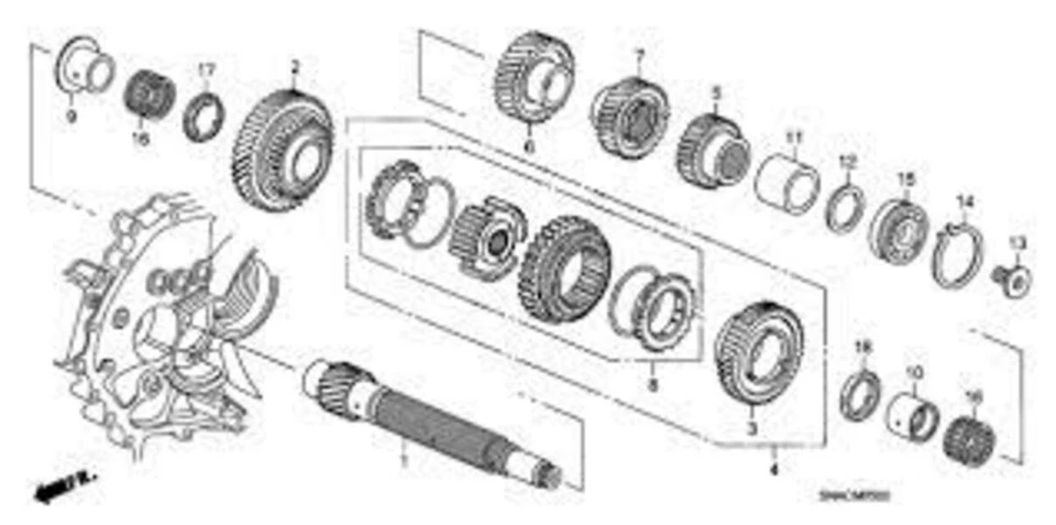 Bola de rodamiento Honda genuina nueva CIVIC CR-Z FIT 26X69X22,5 Foto 3 de 4