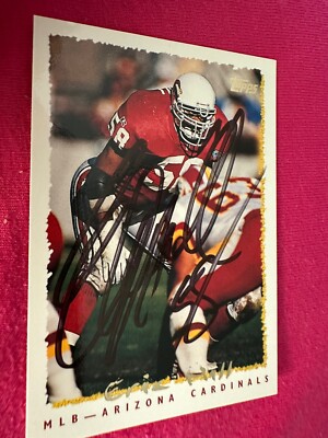 263 Eric Hill Arizona Cardinals 1995 Topps Autograph Auto Signed