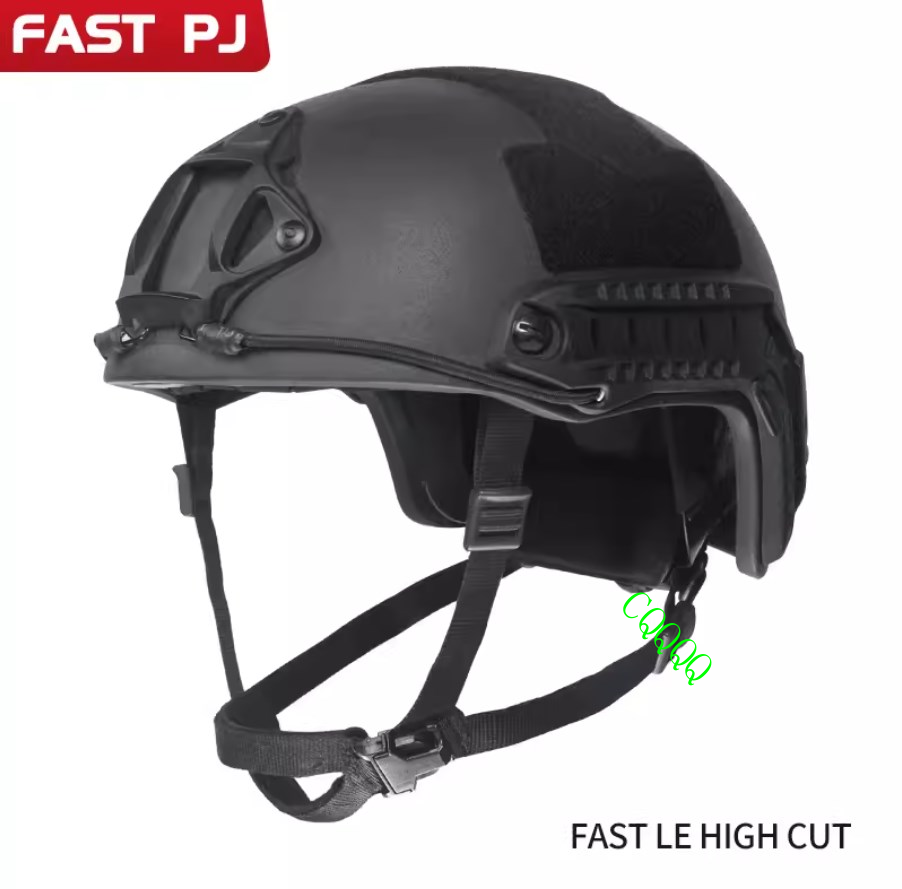 高品質 FASTタイプ NIJ IIIA防弾ヘルメット55-62cm ブラック黒 FAST PJ LE Bulletproof Tactical Helmet NIJIIIA Class | eBay