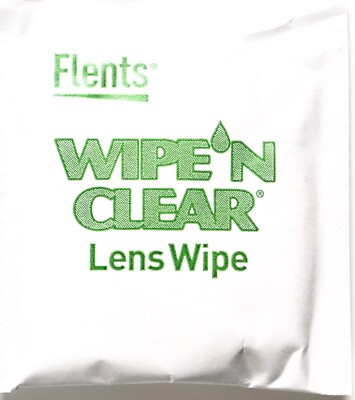 Flents Wipe N Clear Lens Wipes Soft-Quilted Non-Streak Formula, Made in USA