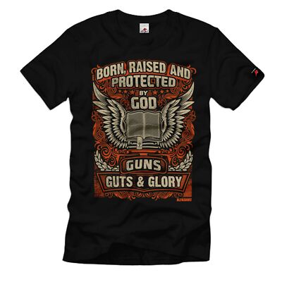 Gun Control Born Raised Protected Mut T-Shirt #32414