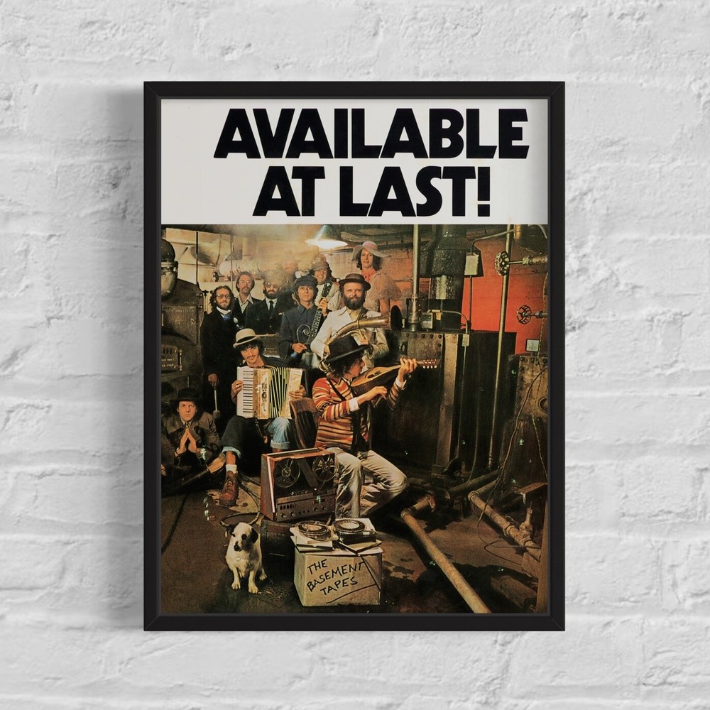 BOB DYLAN 'The Basement Tapes' 1975 Columbia Promotional Poster, 12½