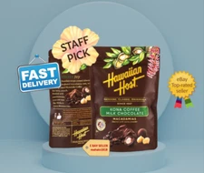 🌺Lot of 3 HAWAIIAN HOST Paradise Collection Kona Coffee Milk Chocolate 4oz Bag