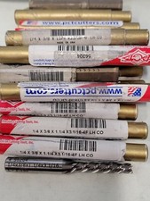Lot of 4 HSS ENDMILL, 1/4", 4 FL 3/8" SHANK 1-1/4" LOC 4-1/16"OAL LHC K309