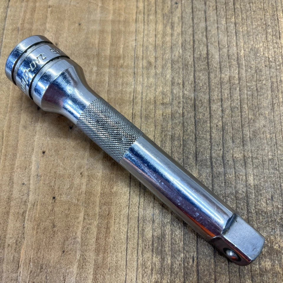 Snap-On SXK5 Chrome 5" Knurled Socket Extension Bar 1/2"dr USA - Image 2 of 4