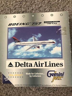 2000 Gemini Jets 1:400 Boeing 757 N601DL Delta Air Lines GJDAL073