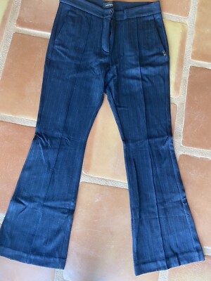 Ottod Ame made in Italy classic ankle pinstripe pants for any accasion 42 S