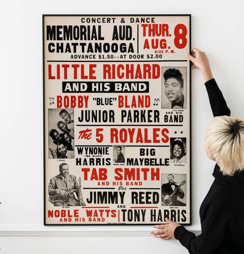 Classic 1950s Rock ‘N’ Roll / R&B Vintage Concert Poster