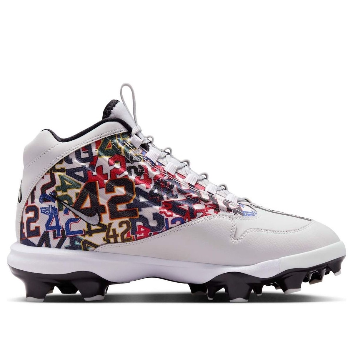 Nike Griffey 2 MCS Jackie Robinson Baseball Cleats Size 11.5 Grey